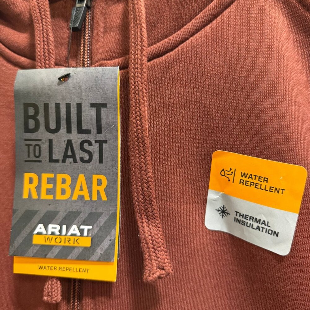 Ariat Men's Rebar All Weather Full Zip Hoodie NWT - Picture 3 of 6